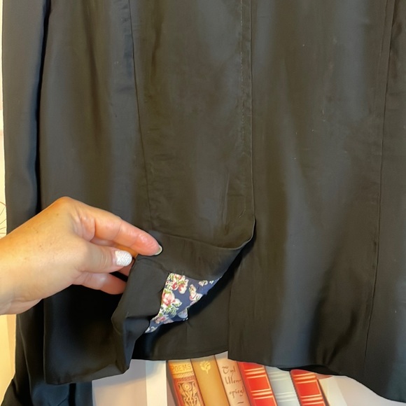 Free People Black Cropped Asymmetrical Jacket, Size 2 - Picture 6 of 9